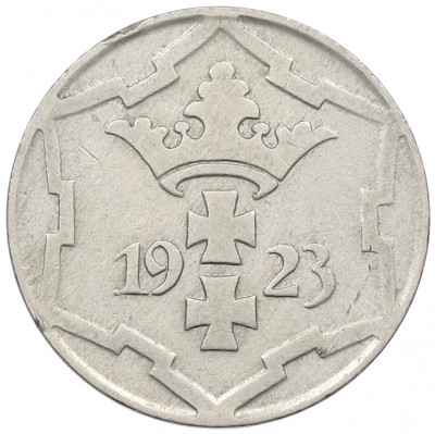 10 пфеннигов 1923 года Данциг