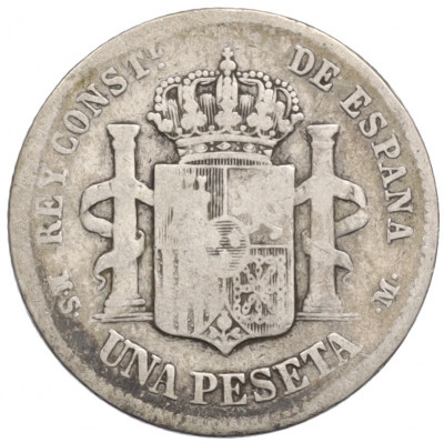 1 песета 1883 года Испания
