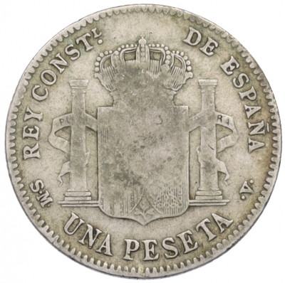 1 песета 1900 года Испания