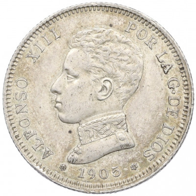 2 песеты 1905 года Испания