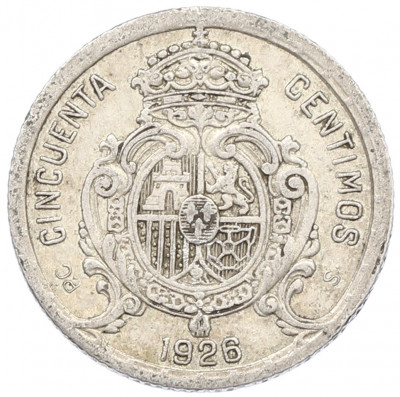 50 сентимо 1926 года Испания