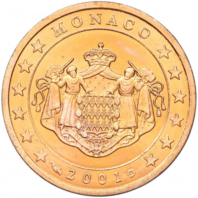 2 евроцента 2001 года Монако