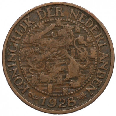 1 цент 1928 года Нидерланды