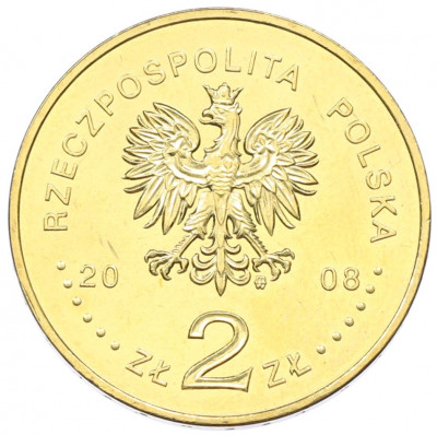 2 злотых 2008 года Польша «90 лет Великопольскому восстанию»