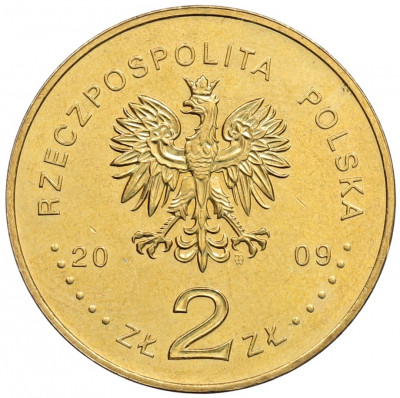 2 злотых 2009 года Польша «Оборона Вестерплатте в сентябре 1939»