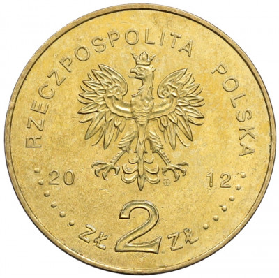 2 злотых 2012 года Польша «Памятники Польши — Кшеменки-Опатовские»