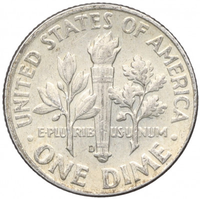 1 дайм (10 центов) 1964 года D США