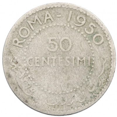 50 чентезимо 1950 года Сомали
