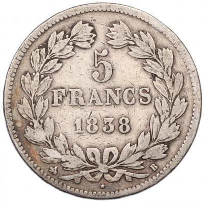 5 франков 1838 года B Франция
