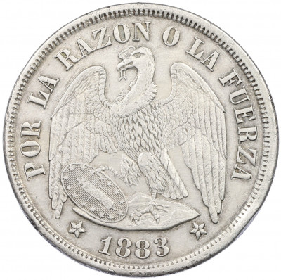 1 песо 1883 года Чили