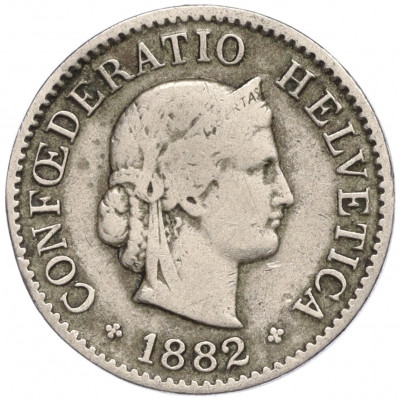 5 раппенов 1882 года Швейцария