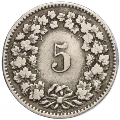 5 раппенов 1882 года Швейцария