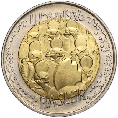 5 франков 2000 года Швейцария «Карнавал в Базеле»