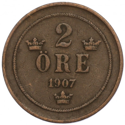 2 эре 1907 года Швеция