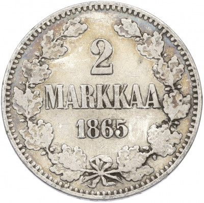 2 марки 1865 года Русская Финляндия