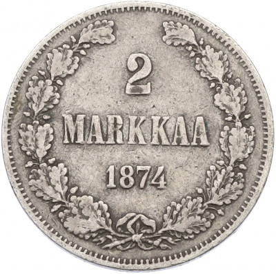 2 марки 1874 года Русская Финляндия