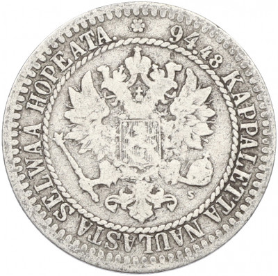 1 марка 1865 года Русская Финляндия