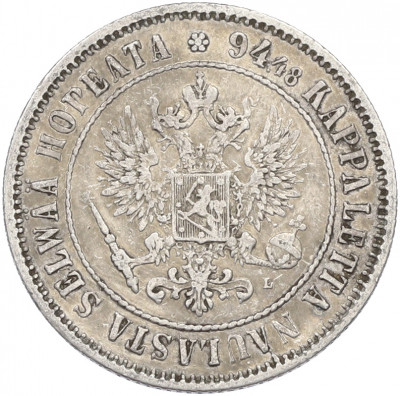 1 марка 1893 года Русская Финляндия