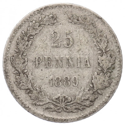 25 пенни 1889 года Русская Финляндия
