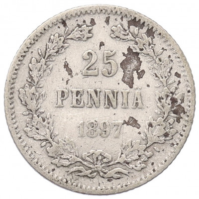 25 пенни 1897 года Русская Финляндия