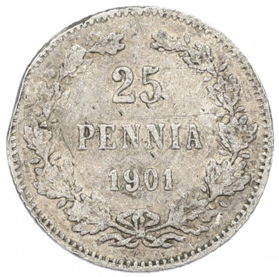 25 пенни 1901 года Русская Финляндия