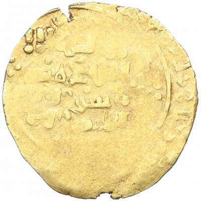 Динар 1227-1242 года (AH 624-639) Великая Монгольская империя (правление Угедея) с именем имама ан-Насир ли-д-дина