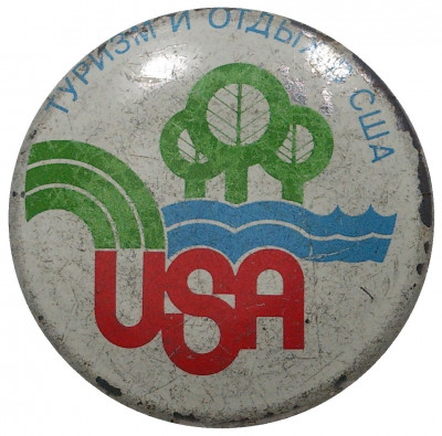 Значок «Туризм и отдых в США»