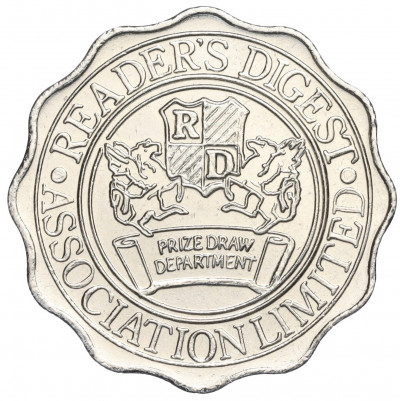 Жетон «Reader's Digest Prize Draw Department» Великобритания