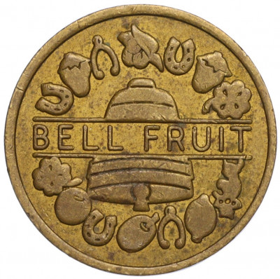 Жетон для игровых автоматов казино компании «Bell Fruit Services» 25 пенсов Великобритания (Без цифр)