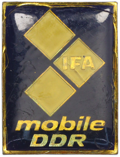 Значок Восточная Германия (ГДР) «IFA (союз предприятий автомобильной промышленности) — mobile DDR»