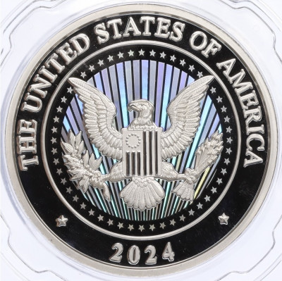 Жетон (медаль) 2024 года США «Президентские выборы в США 2024 — Камала Харрис и Тим Уолз»