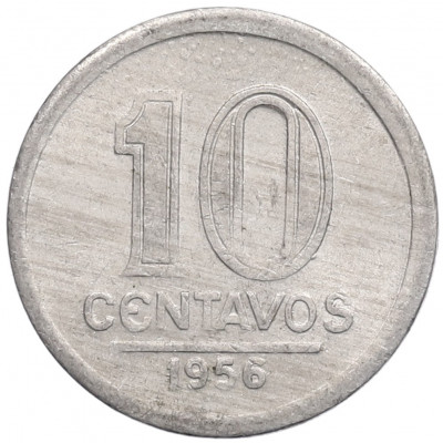10 сентаво 1956 года Бразилия