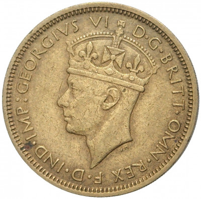 1 шиллинг 1943 года Британская Западная Африка