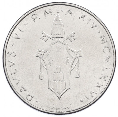 100 лир 1976 года Ватикан
