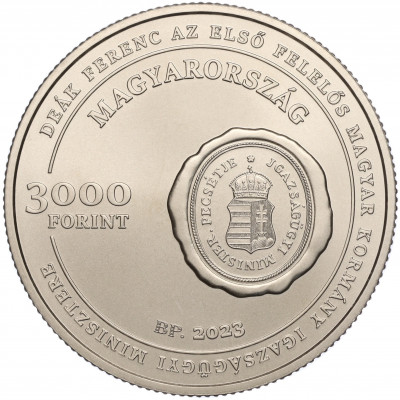 3000 форинтов 2023 года Венгрия «Ференц Деак»