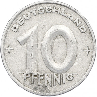 10 пфеннигов 1949 года A Восточная Германия (ГДР)