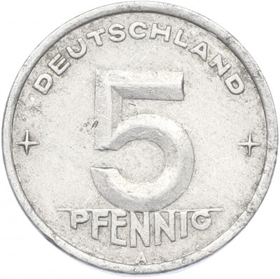 5 пфеннигов 1948 года Восточная Германия (ГДР)