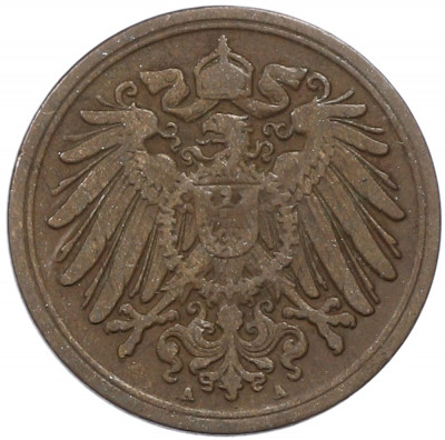 1 пфенниг 1911 года A Германия