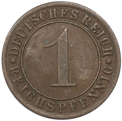 1 рейхспфенниг 1933 года A Германия