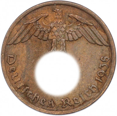 1 рейхспфенниг 1938 года A Германия