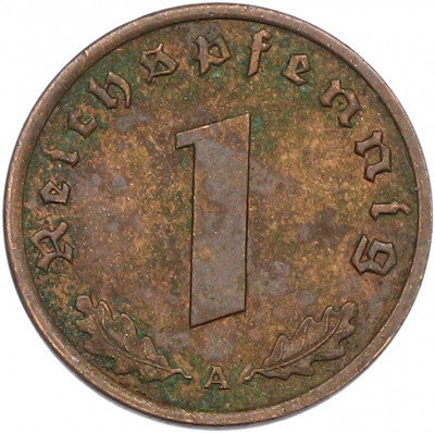 1 рейхспфенниг 1938 года A Германия