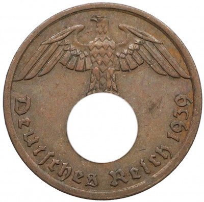 1 рейхспфенниг 1939 года A Германия