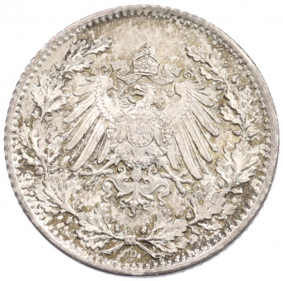 1/2 марки 1918 года D Германия