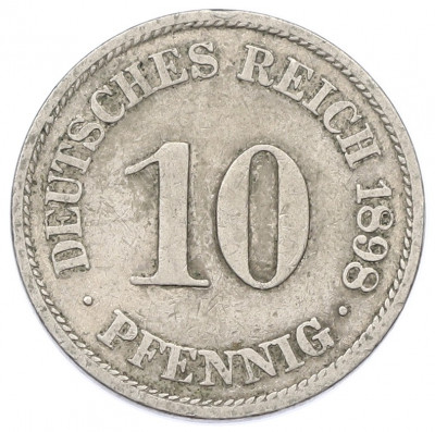 10 пфеннигов 1898 года A Германия