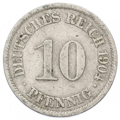 10 пфеннигов 1904 года A Германия