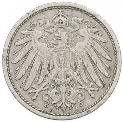 10 пфеннигов 1908 года A Германия