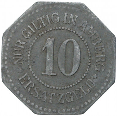 10 пфеннигов 1917 года Германия — город Амберг (Нотгельд)