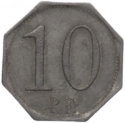 10 пфеннигов 1917 года Германия — город Вассеральфинген (Нотгельд)