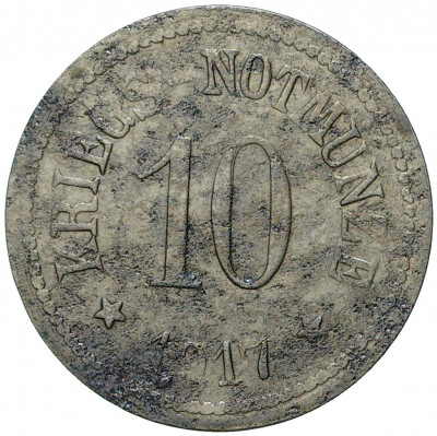 10 пфеннигов 1917 года Германия — город Кам (Нотгельд)