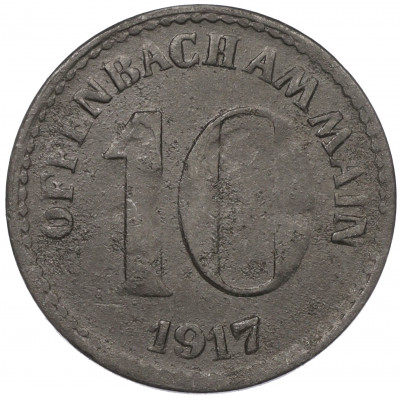 10 пфеннигов 1917 года Германия — город Оффенбах-на-Майне (Нотгельд)